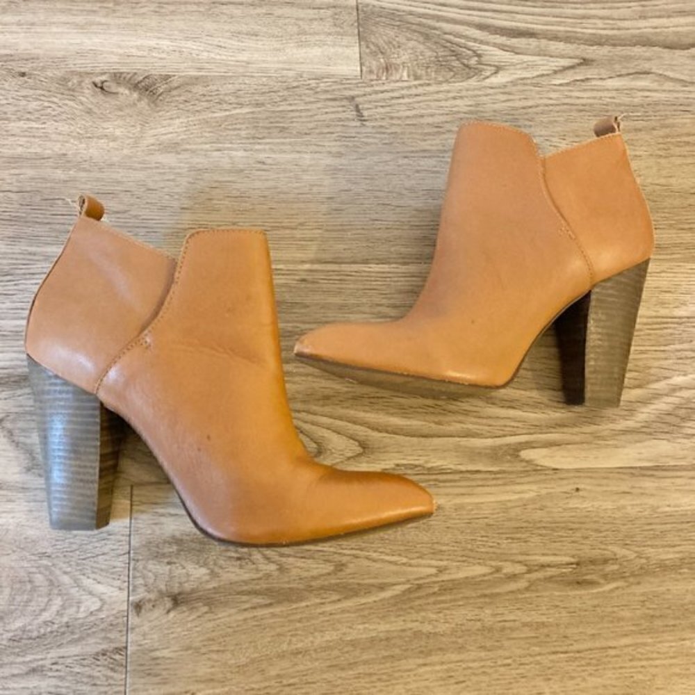 Steve Madden Genuine Leather Jammie Ankle Boots Size 10 - Picture 4 of 8